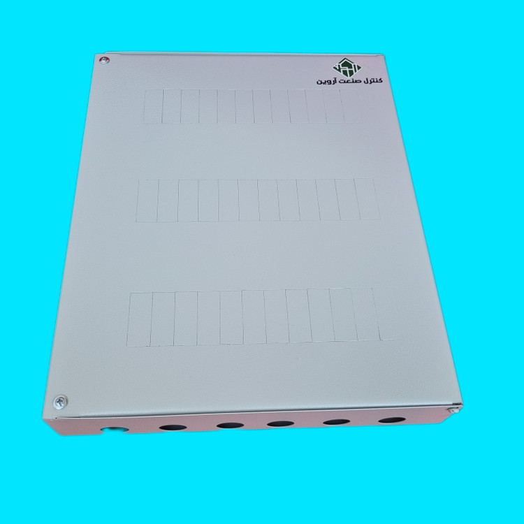 جعبه فیوز فلزی روکار ۳۶ فیوز بدون کاور ؛ رنگ کوره ای ؛ آروین تابلو