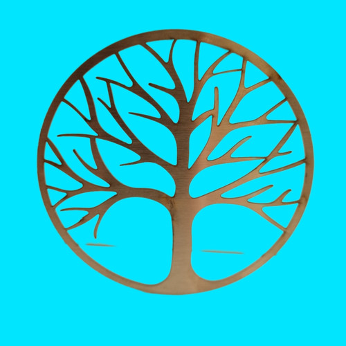 ست 6 عددی زیر لیوانی استیل طرح درخت نقره ای