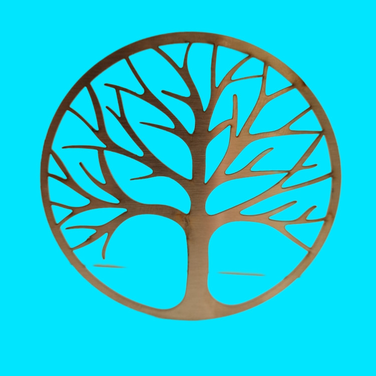 ست 6 عددی زیر لیوانی استیل طرح درخت نقره ای